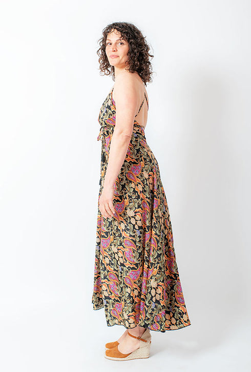 Bodenlanges Alinienkleid Delia